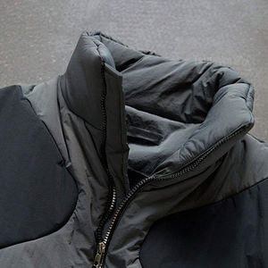 Custom Outdoor Casual Puffer Jacket Stand Collar Color <b>Block</b> Winter Warm Padded Down Jacket Men - Product Image 4