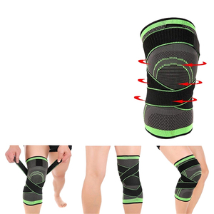 Genouillères respirantes en tricot pour la musculation, conçues pour la pratique du levage de poids, offrant une maintien stable du genou pendant les séances d'entraînement. - Product Image 6
