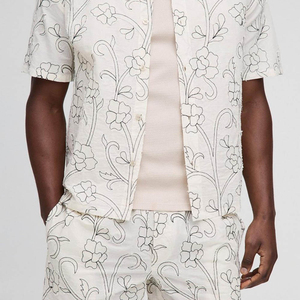 Nouveaux ensembles courts 2026 pour l'été : Vêtements tendance pour hommes – Fournisseur d'usine – Ensemble respirant t-shirt et short pour homme - Product Image 4