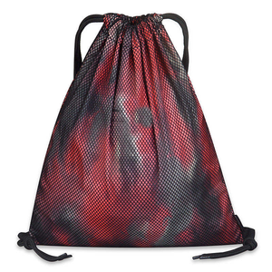 High Quality All Over Digital Printing Waterproof Basketball Sports Gym Polyester <b>Drawstring</b> <b>Backpack</b> - Product Image 5