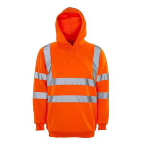 Sudadera con Capucha de Alta Visibilidad para Trabajo, con Forro Polar Cálido, para Hombre, Sudadera de Seguridad de Alta Visibilidad para Construcción, con Logotipo Personalizado - Product Image 2