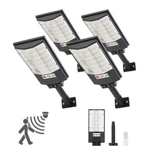 "4 Pack 500W Solar Outdoor <b>LED</b> Flood <b>Lights</b> 50000LM Dusk Dawn Security Lamps for Commercial Use" - Product Image 1