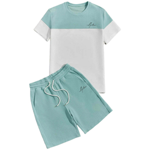 Conjunto de camiseta y pantalones cortos de gimnasio para hombre, de secado rápido, para entrenamiento deportivo, fabricante OEM. - Product Image 1