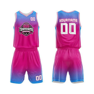 Uniformes de Baloncesto Personalizados de Poliéster para Hombre, Jersey y Pantalones Cortos Transpirables de Secado Rápido, Conjuntos Deportivos Sublimados - Product Image 2