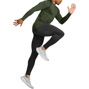 High Quality Solid Color <b>Compression</b> <b>Shirt</b> for <b>Men</b> Performance Stretch Gym Sports Wear Regular Fit Quick Dry Breathable - Product Image 2