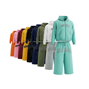 Vêtements d'hiver toutes saisons en gros : Ensembles deux pièces, sweat à capuche imprimé et pantalon de jogging, tenues de sport et survêtements - Product Image 1