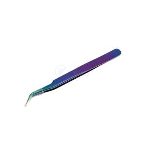 Pinzas para Extensión de Pestañas de Arcoíris Multicolores, Pinzas para Volumen de Pestañas, Pinzas de Acero Inoxidable de Alta Precisión, Herramientas de Maquillaje de Belleza - Product Image 5