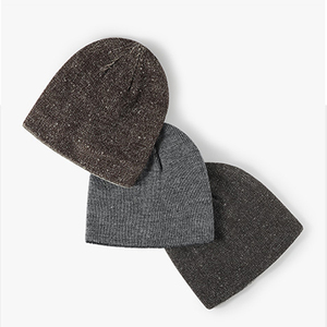 Designer Unisex Adult Knitted <b>Beanie</b> Outdoor Streetwear Fashionable High Quality Acrylic/<b>Wool</b> Soft Plain Uncuff <b>Beanie</b> <b>Hat</b> - Product Image 1
