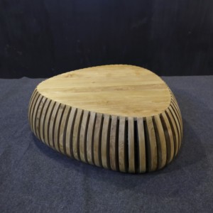 Mesa de Centro Harmony de Madera de Teca Sólida, No Plegable, Diseño Moderno, Mueble para Sala de Estar, Acabado Bien Lijado, Modelo TAB53, para Apartamento - Product Image 1