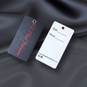 Étiquettes suspendues en papier cartonné épais Disha Communications - Étiquettes de vêtements durables pour l'emballage de vente au détail, projets d'artisanat, organisation - Product Image 3