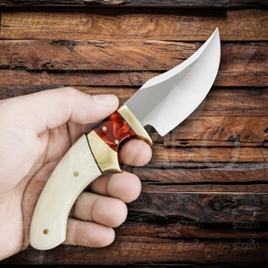 มีดสกินเนอร์ SIZZCO ทำมือสำหรับล่าสัตว์และตั้งแคมป์ เหล็ก D2 ใบมีดแบบ Fixed Blade ด้ามแบบ Sub-Hilt OEM มีด EDC พร้อมปลอกหนัง ของขวัญที่ดีที่สุด - Product Image 2
