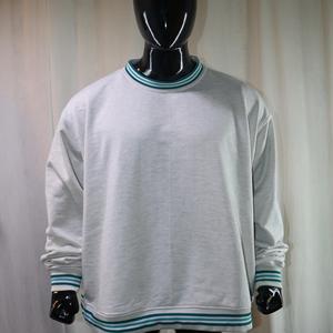 Sudadera con cuello simulado de 450 GSM, bordado con nombre personalizado, corte holgado y extragrande, 100% algodón, felpa francesa. - Product Image 5