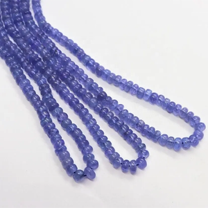 ลูกปัดแทนซาไนต์ธรรมชาติขนาด 5 มม. 6 มม. 7 มม. รูปทรงกลมเรียบ ผลึกแท้ ทำด้วยมือ สำหรับทำเครื่องประดับ ราคาขายส่ง - Product Image 3