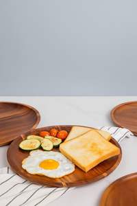 Plateau de service alimentaire en bois naturel robuste, grande capacité, design Art Déco, polyvalent, de luxe, pour mariage et plantes, vente en gros - Product Image 4