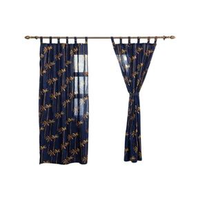 Blue Solid Modern Woven Blackout 100% Cotton <b>Curtain</b> for Home - Product Image 1