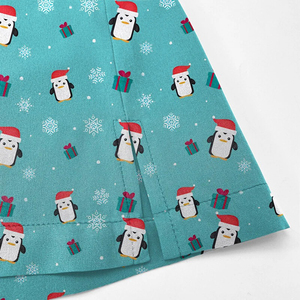 Custom Sublimation Holiday Scrubs - High-Quality Polyester Spandex Medical Uniform - Factory Price Seasonal <b>Nursing</b> Top - Product Image 5