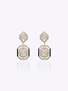 Midnight Deco <b>Earrings</b> Elegant Art Deco Inspired Black Crystal Statement <b>Dangle</b> <b>Earrings</b> for Women Party Wedding Evening Fashion - Product Image 3