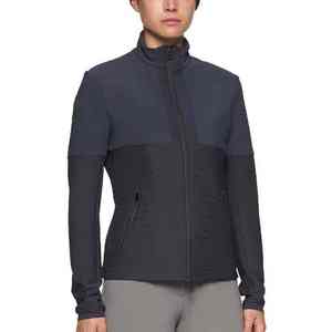 Chaqueta de equitación para mujer, de algodón y poliéster, con cremallera completa, gris oscuro, manga larga, para salto ecuestre, con logotipo personalizado, venta al por mayor PK - Product Image 6