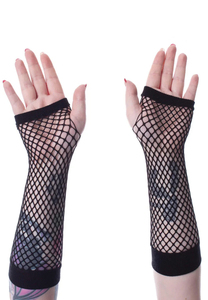 Fashion Style Thick Net <b>Gloves</b> & Mittens Sexy Long Stretch & Dance <b>Gloves</b> with <b>Touchscreen</b> Four Seasons Use Elastic for Parties - Product Image 5