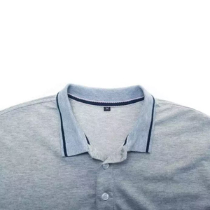 เสื้อยืดแขนสองชั้นผ้าฝ้าย 100% ใส่สบายสำหรับผู้ชาย ทรงหลวม ลายเรียบ ระบายอากาศได้ดี แห้งเร็ว - Product Image 3