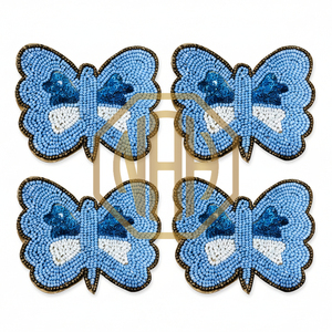 Posavasos Multicolor Hecho a Mano con Cuentas, Semillas, Flores y Hojas, Diseño Único para Decoración Festiva y Regalos - Product Image 4