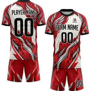 Conjunto de Uniforme de Fútbol Personalizado 2026, Impresión Digital, 100% Poliéster, Absorbe la Humedad, Transpirable, Antibacterial, Ligero, Elástico, Pantalón Corto - Product Image 3