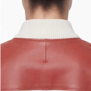 Women Fashion Leather Bomber <b>Jacket</b> Ladies Zip Up Leather Bomber <b>Jackets</b> <b>Slim</b> <b>Fit</b> Women Leather Bomber <b>Jacket</b> - Product Image 5
