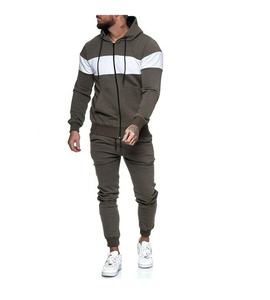 ชุดวอร์มมีฮู้ดแบบมีซิปของผู้ชายชุดวอร์มผ้าฝ้ายนุ่มลำลองสำหรับ100% กลางแจ้งฤดูหนาวเสื้อผ้าแนวสตรีทขนาดใหญ่พิเศษตามสั่ง - Product Image 1