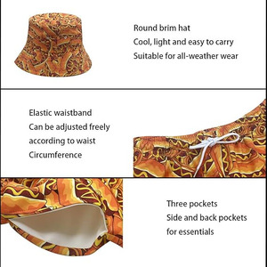 Conjunto de chándal con estampado de hot dog para hombre – Colección premium de tres piezas con estampado integral de comida y cremallera completa - Product Image 3