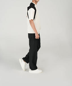 Camiseta de Paneles en Contraste Hecha en Pakistán, Venta al Por Mayor, OEM, Corte Holgado, Estilo Moderno Urbano, con Logotipo Personalizado - Product Image 3