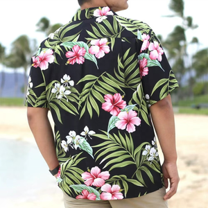 Camisas de Playa para Hombre con Estampado Sublimado en Velour Fino, Personalizables con Degradado de Color, Estilo Hawaiano - Product Image 1