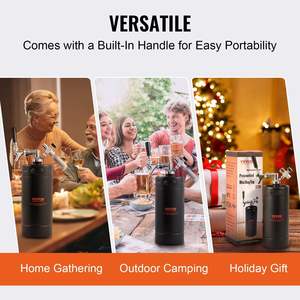 128Oz 4L Mini Keg 304 Acero inoxidable presurizado cerveza Growler CO2 regulador grifo a prueba de fugas anillo de barril cerveza artesanal casera - Product Image 6