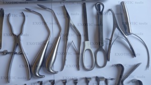 EXOTIC TOOLS Ensemble d'instruments de chirurgie maxillo-faciale manuels certifiés CE Classe I, instruments chirurgicaux en acier inoxydable stérilisables - Product Image 5
