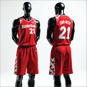 Conjunto de Pantalones Cortos Deportivos Unisex de Alta Calidad, Secado Rápido, Transpirables, 100% Poliéster, Personalizados con Sublimación para Baloncesto - Product Image 1