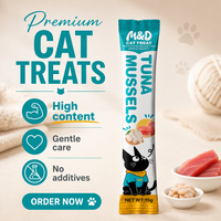 Nourriture humide pour chats MaiDou en sachet, produit en gros pour les détaillants de nourriture pour chats, les animaleries, les supermarchés et les acheteurs internationaux