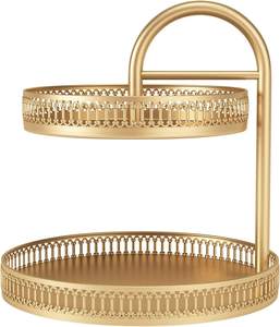 Modern Metal Fruit Basket Bowl Large Wire Fruit <b>Vegetable</b> Storage Tray Decorative Produce Organizer <b>Stand</b> for Kitchen - Product Image 1