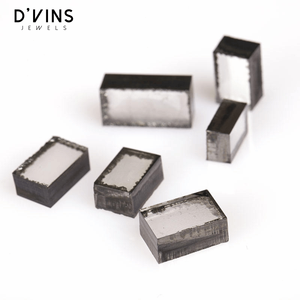 Bijoux D'vins DEF VVS Diamants de laboratoire taille émeraude 2x3mm-4x6mm HPHT CVD pour boucles d'oreilles femme - Product Image 4