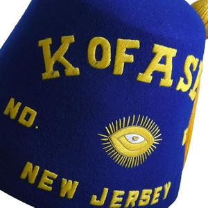 Gorro Fez de los Caballeros Templarios en Lana Negra con Pedrería, Regalia Masónica, Opción de Servicio OEM, Gorro Fez Personalizado de Alta Calidad, Venta Caliente - Product Image 2