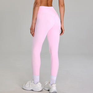 Nuevos Leggings Deportivos de Yoga para Mujer, Sin Costuras, de Spandex/Nylon, de Alta Calidad, Elásticos en Cuatro Direcciones, Cintura Elástica, Secado Rápido - Product Image 4