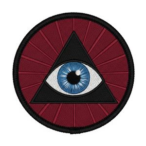 Écusson brodé personnalisé pour insignes maçonniques, badge triangulaire pour tablier maçonnique, logo brodé main en fil de bouillon, uniforme maçonnique - Product Image 4