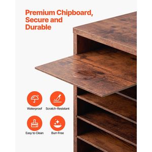 Organizzatore per Documenti in Truciolato a 27 Scomparti con Ripiani Rimovibili, Classificatore Postale per Casa o Ufficio - Product Image 3