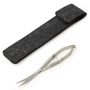 Tijeras Profesionales Curvas de Acero Inoxidable para Cutículas y Cejas, Herramienta de Belleza de Precisión de Alta Calidad - Product Image 2