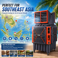Ventilateur évaporateur industriel portable 2 kW, 50 000 m³/h pour salle de sport, prix Bangladesh, pale de ventilateur 650 mm