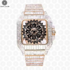 Montre de luxe en acier inoxydable Charm Jewells, design Mandala, analogique, mécanique, unisexe, montre de mode, cadran de 30 mm, 10 bars d'étanchéité - Product Image 1