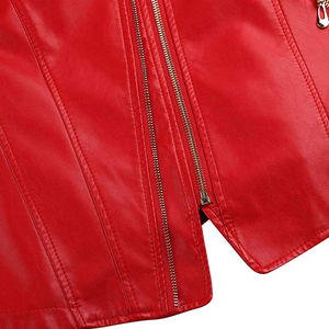 Vestes en cuir véritable pour motards d'hiver, vente chaude, veste de moto personnalisée, veste de motard en cuir, veste de moto slim pour femme - Product Image 6