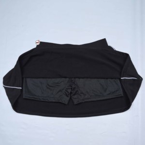 Womens Black A-Line Sport Skirts With White Letter Print Elastic Waist Breathable Polyester <b>Mini</b> Skirt All Seasons Golf Skirts - Product Image 5