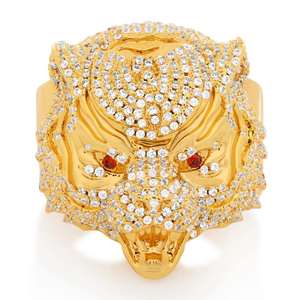 Anillo de diamantes de moda fabricado en India para mujer, chapado en oro blanco, ideal para compromiso, fiesta o regalo, disponible para la venta. - Product Image 4