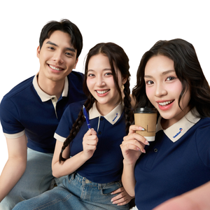 Polo suave 70% mezcla de algodón 230gsm acentos de dos tonos de secado rápido Ideal para oficina y uso diario envío rápido - Product Image 1