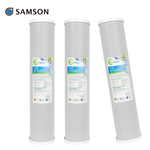 Filtre à bloc de charbon actif Big Blue Bonded 20 x 4,5 pour systèmes de filtration d'eau pour toute la maison – Qualité supérieure, best-seller sur le marché - Product Image 1