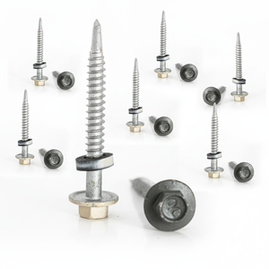 PDC Model 12 Hex Head Self-Drilling <b>Screw</b> Carbon Steel Class 4.8 & 6.8 <b>Galvanized</b>/Zinc Plated Coarse Thread Inch - Product Image 1